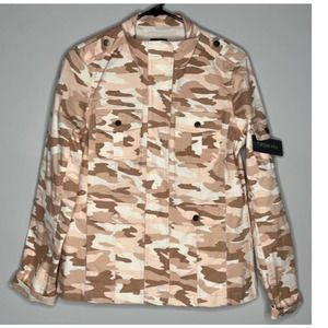 Harper and Liv Pink Camo Denim Jacket Size Medium